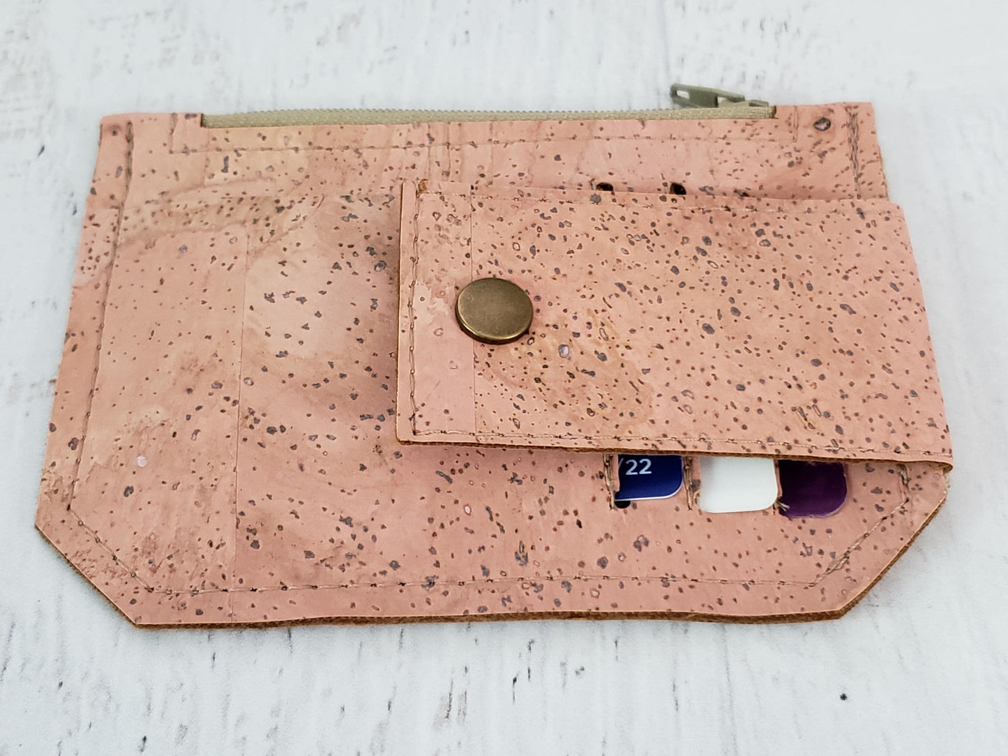 Wallet Natural Cork minimalist Pocket wallet (etsy image id: 6535494356)