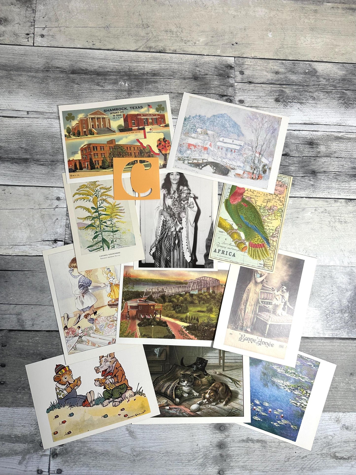This image is of Set C of the vintage postcards (etsy image id: 6566179810)