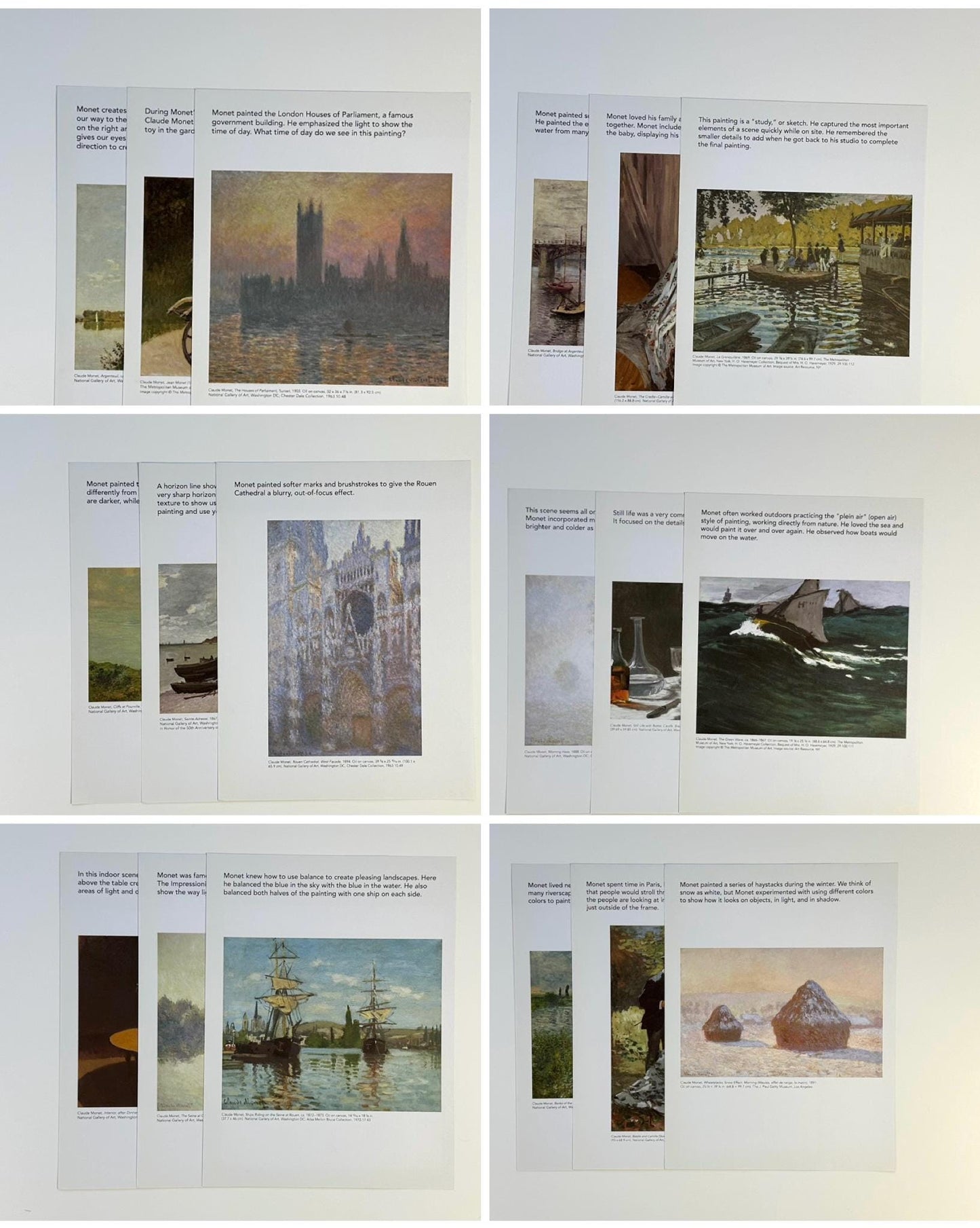 Fine Art Book Pages - Claude Monet (etsy image id: 6575767685)