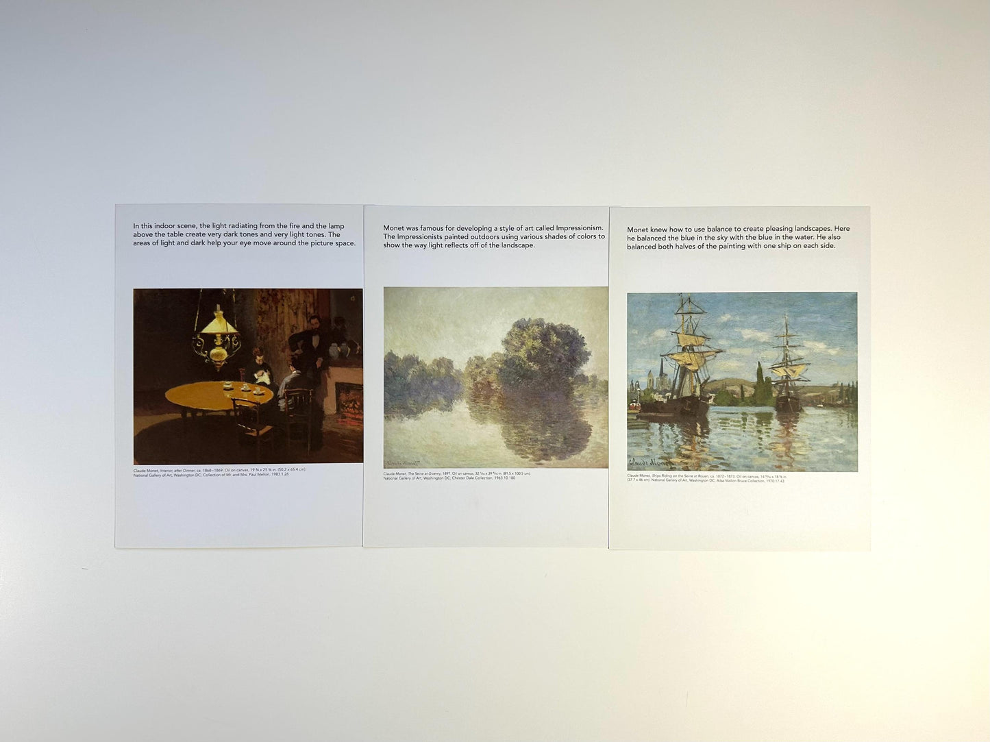 Fine Art Book Pages - Claude Monet (etsy image id: 6575767755)