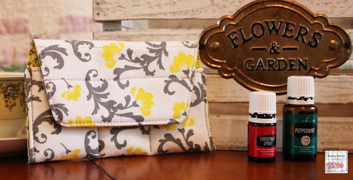 Floral Essential Oil Bag: Padded 3-Bottle Travel Pouch (etsy image id: 6576204331)
