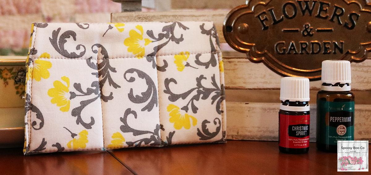Floral Essential Oil Bag: Padded 3-Bottle Travel Pouch (etsy image id: 6576204341)