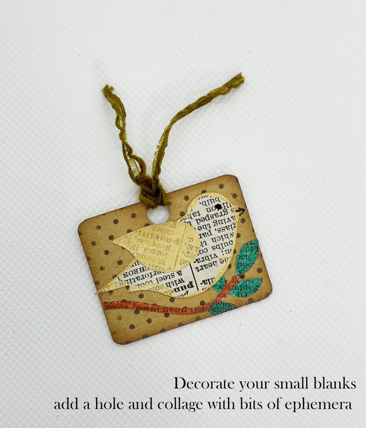 Die-Cut Frame Tags in Kraft with blank Small Card (etsy image id: 6695573476)