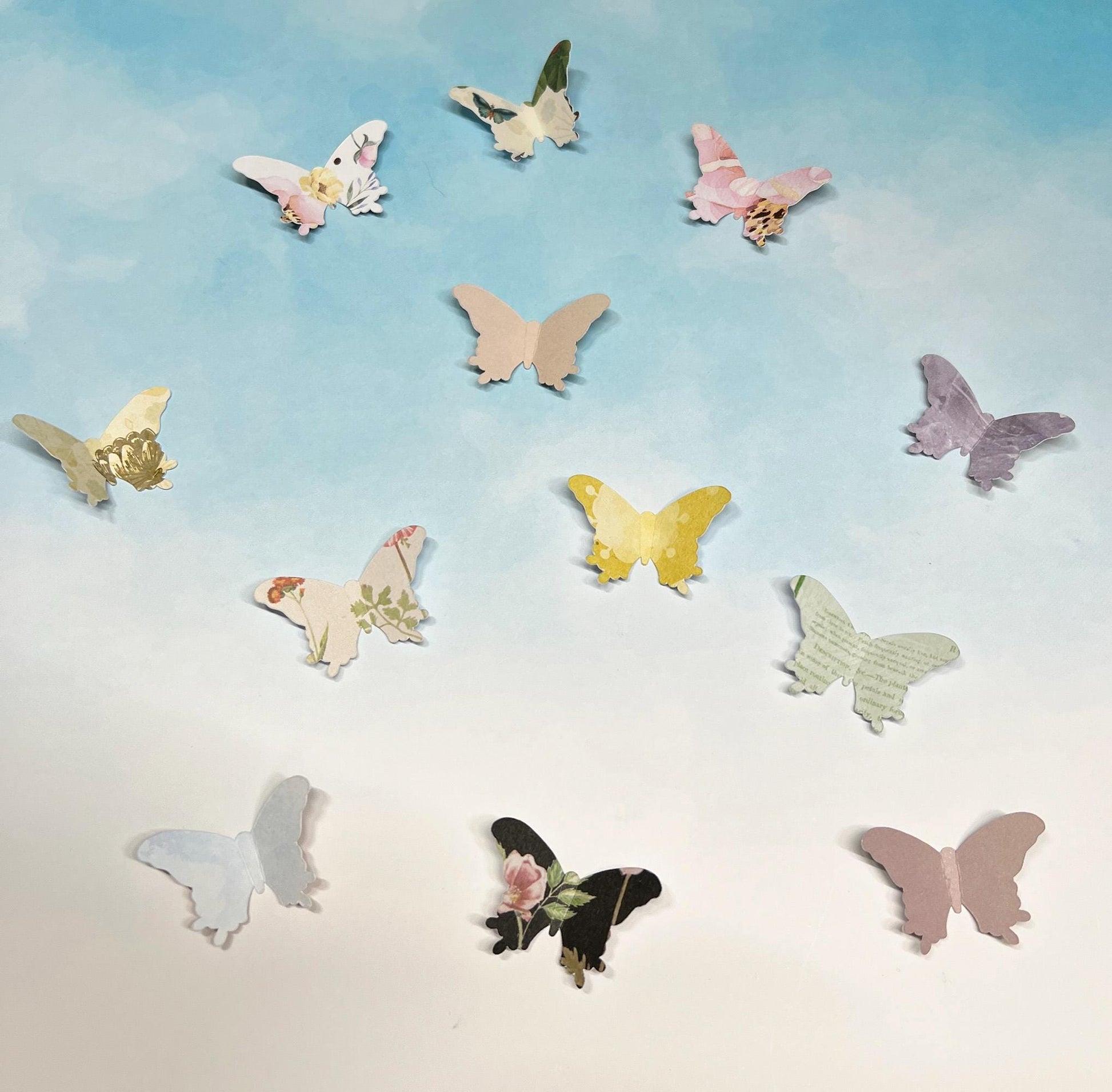 Small Paper Butterflies: Scrapbooking Embellishments (55 Pieces) (etsy image id: 6723085132)