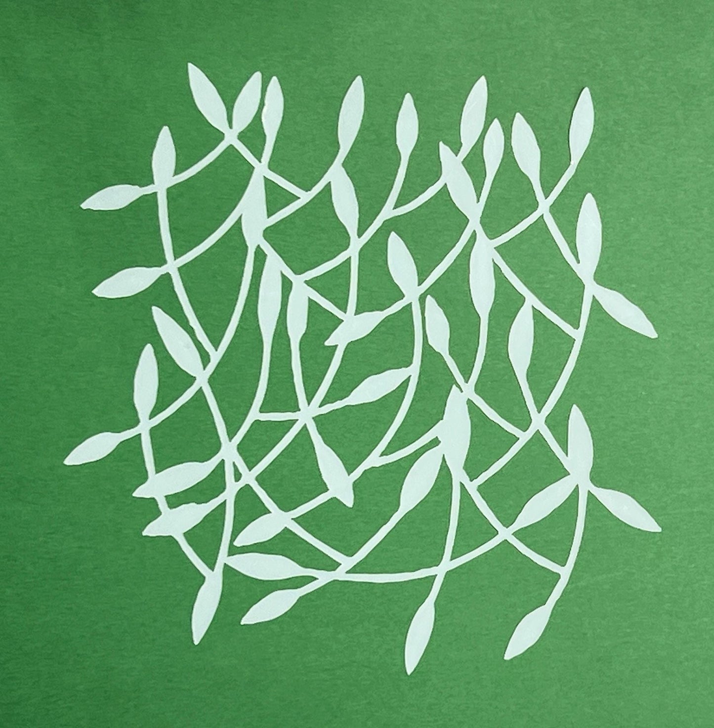 Stencils: 5x5" Paint Crackle Effect, Bubbles, Zigzag,  Fronds,  and more (etsy image id: 6734447816)