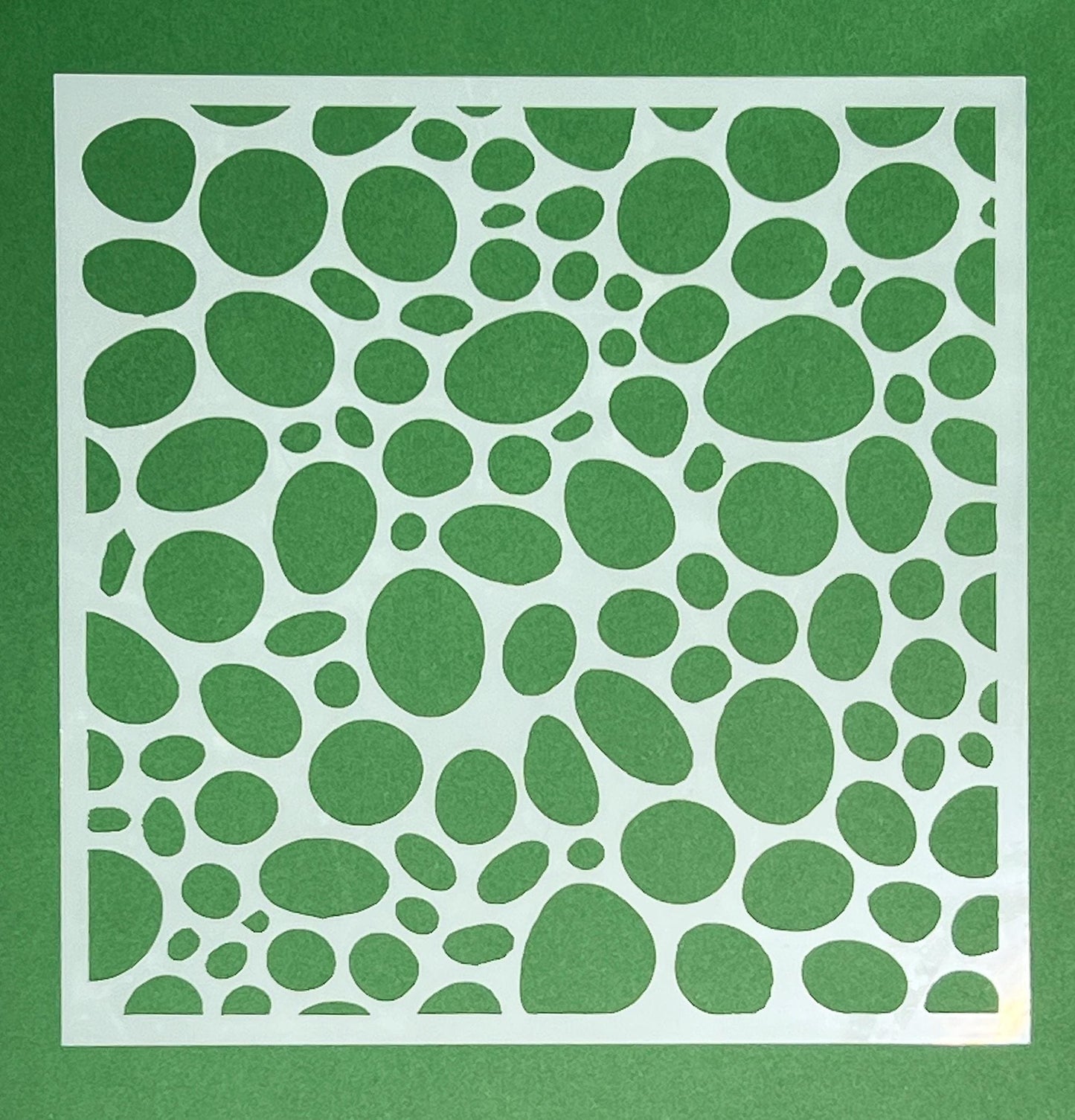 Stencils: 5x5" Paint Crackle Effect, Bubbles, Zigzag,  Fronds,  and more (etsy image id: 6734447830)