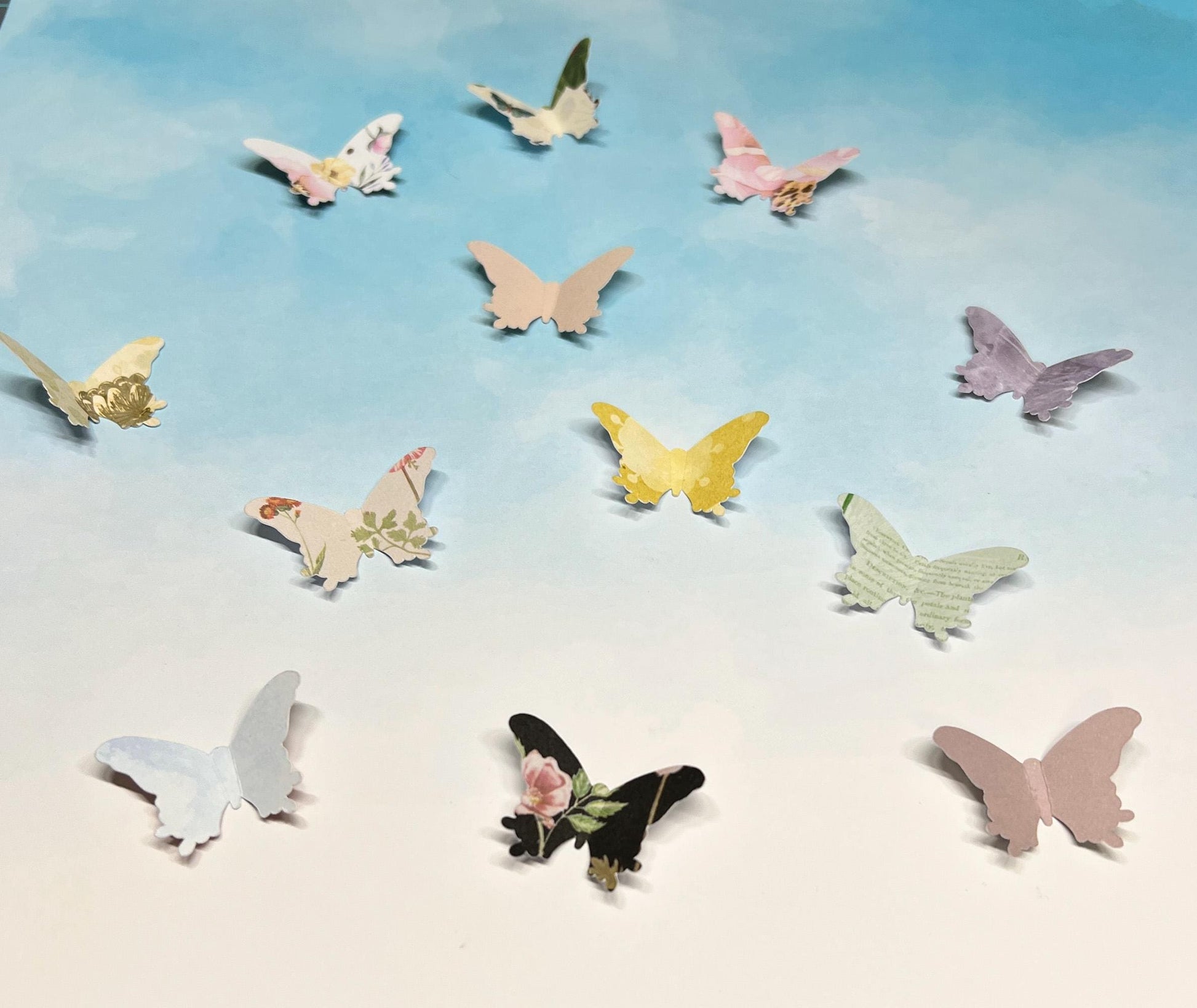 Small Paper Butterflies: Scrapbooking Embellishments (55 Pieces) (etsy image id: 6771157853)