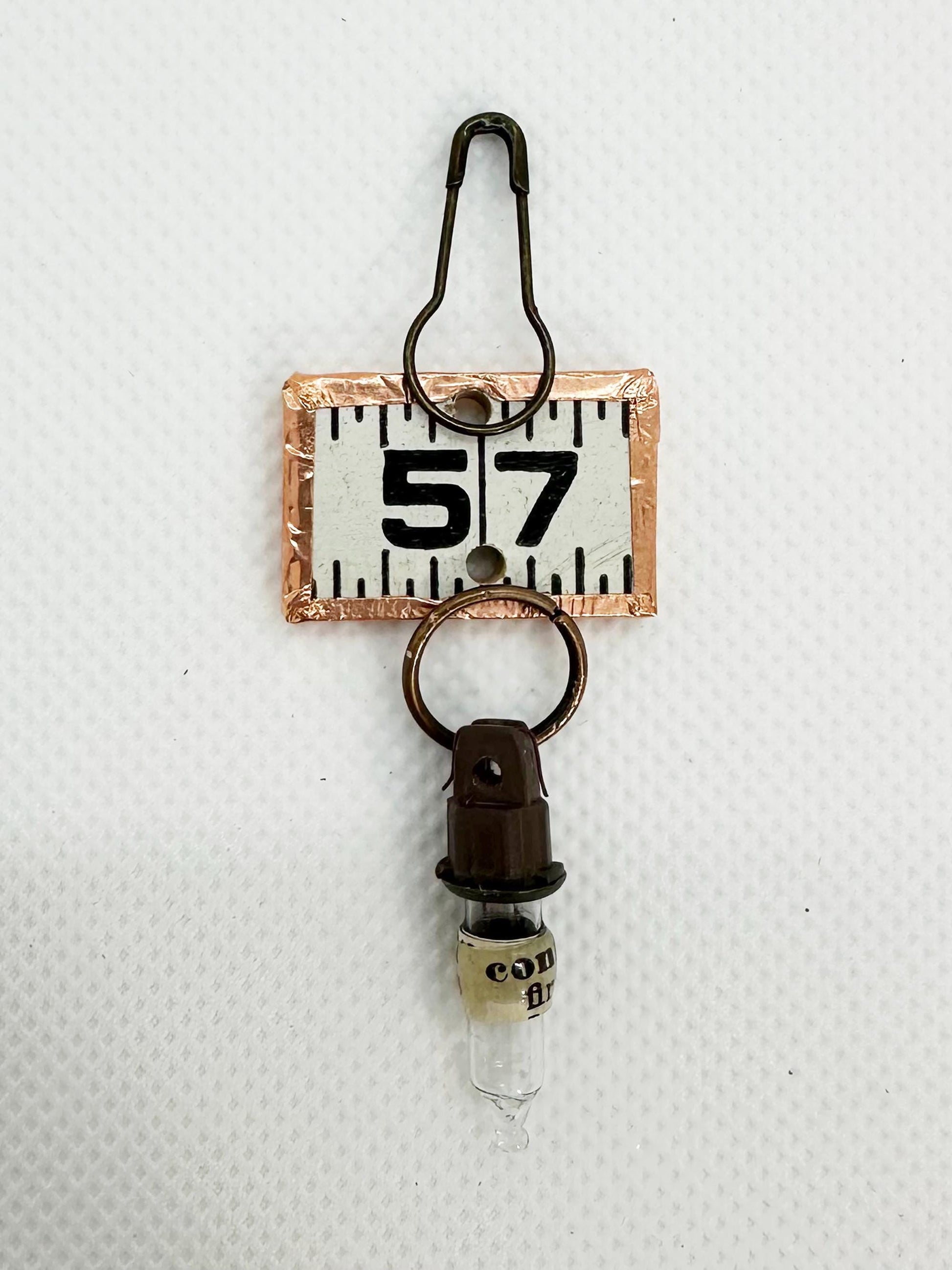 Hand Crafted Salvaged Wooden Ruler Charm Set kit (etsy image id: 7760606632)