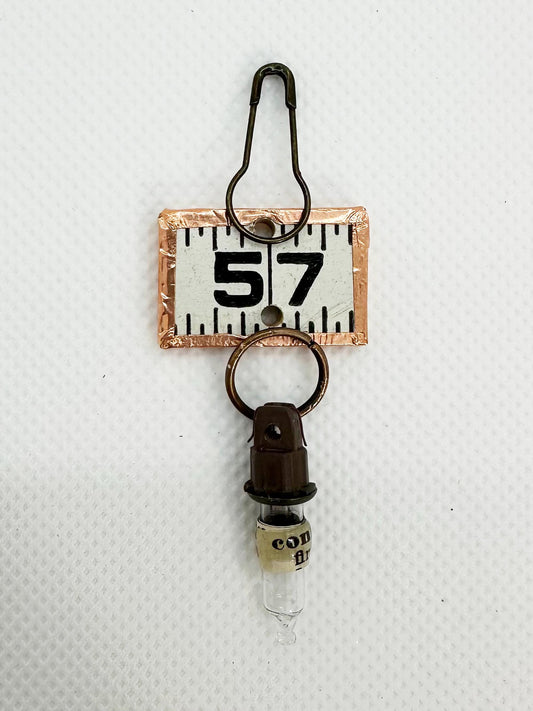 Hand Crafted Salvaged Wooden Ruler Charm Set kit (etsy image id: 7760606632)