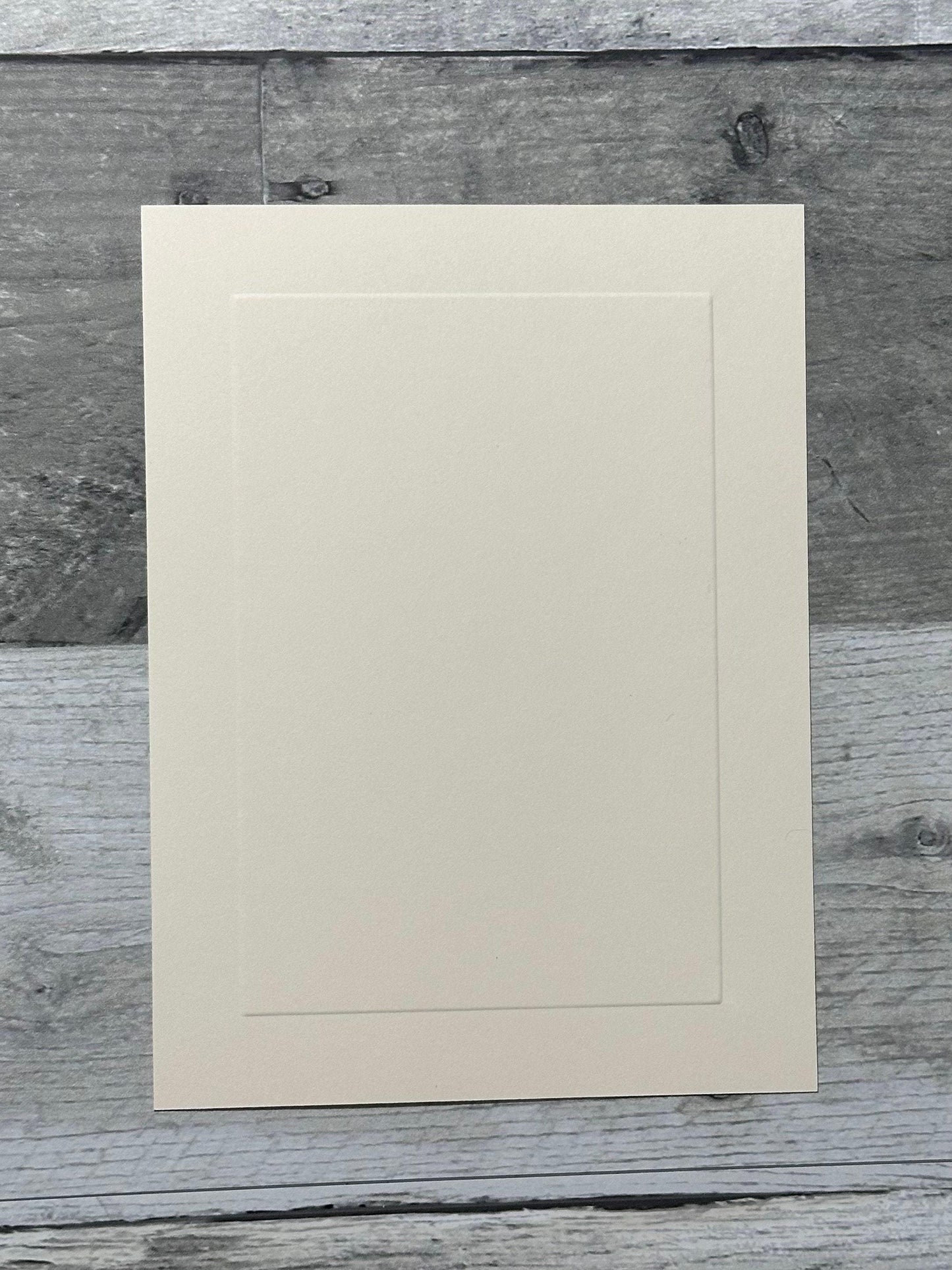 Single Sided, Cream Color, Embossed Cards with Matching Envelopes set of 10 (etsy image id: 7760611888)