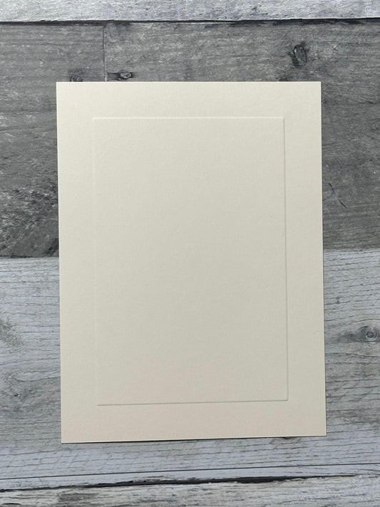 Single Sided, Cream Color, Embossed Cards with Matching Envelopes set of 10 (etsy image id: 7760611888)