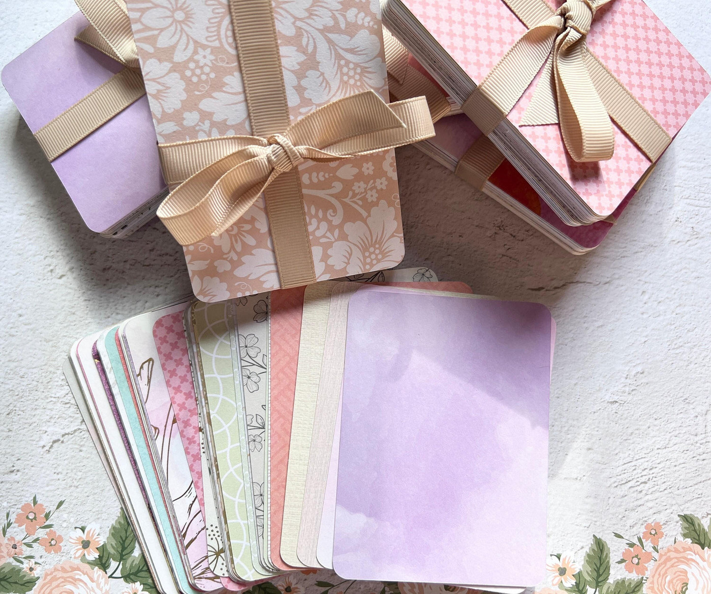 Planner / Journal Cards - 50 3x4 inch Cards with Rounded Corners and Unique Prints on cardstock (etsy image id: 7760618470)