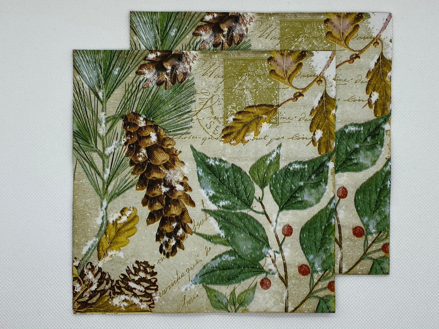 Floral Paper Napkins: Decoupage, Collage, Art Journal - 14 Pack (etsy image id: 7760620292)