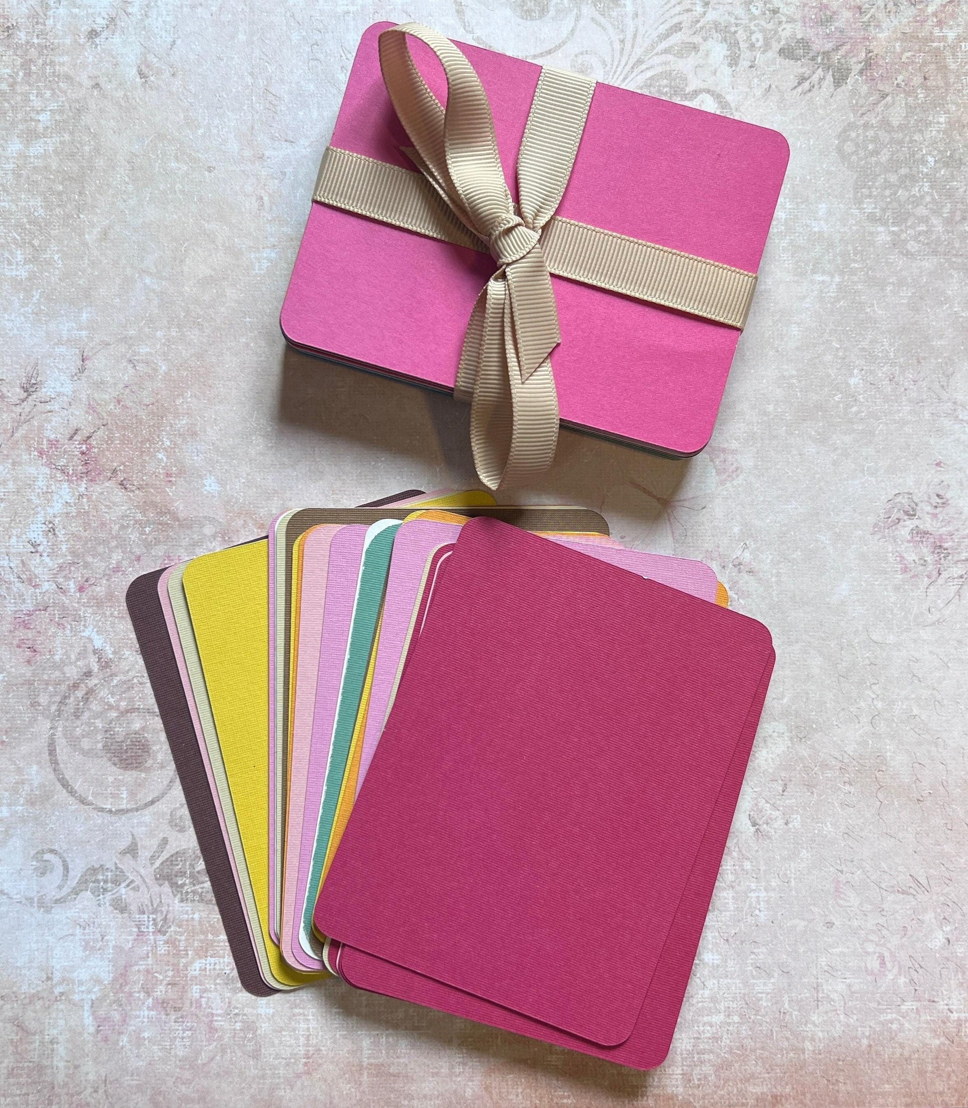 Solid Color Planner Cards: 3x4 Journaling Cardstock, Set of 50 (etsy image id: 7760620552)