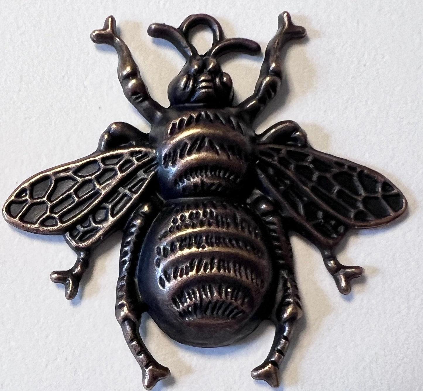 Bee Charms: Antique Brass, Silver, Gold - Scrapbooking, Journals (etsy image id: 7763953560)