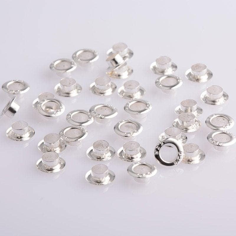Silver 5mm bead cores for paper bead making, this is a hardware supply to insert into the ends of your paper beads (etsy image id: 7808554691)