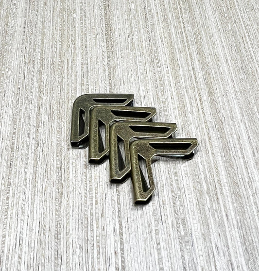 small book corners, metal antique bronze color (etsy image id: 7808561133)