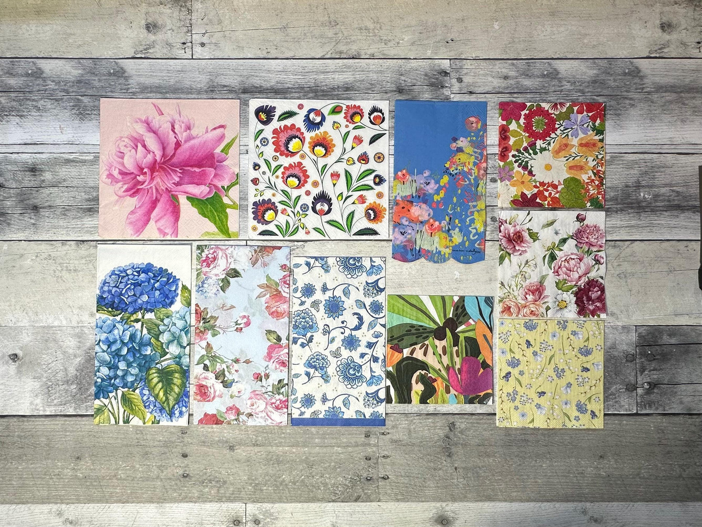 Collage Napkins set of 10 (etsy image id: 7808621355)
