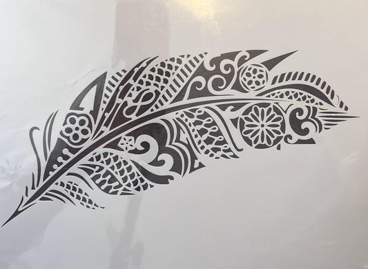 Mandala Stencil: Vintage Lady, Unicorn, Feather, Dancers (etsy image id: 7811903117)