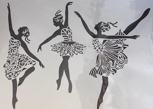 Mandala Stencil: Vintage Lady, Unicorn, Feather, Dancers (etsy image id: 7811903177)