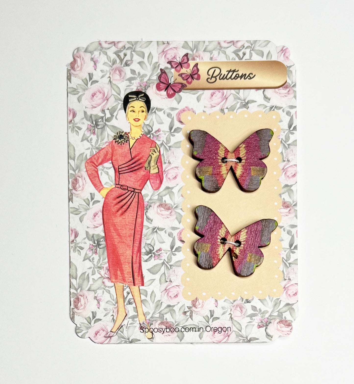 Butterfly Buttons __etsy:7940593455
