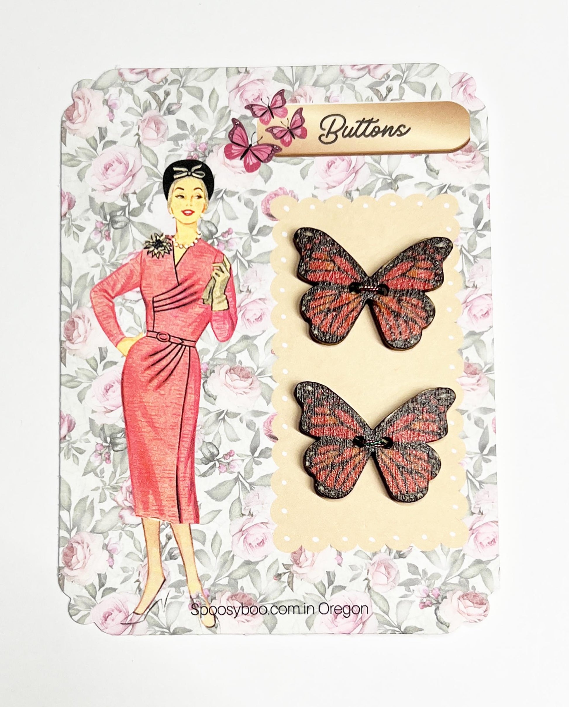 Butterfly Buttons __etsy:7940593519